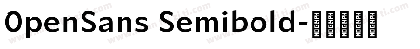 0penSans Semibold字体转换